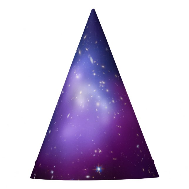 Leere violette Galaxie Cluster Himmels- Partyhütchen (Vorderseite)