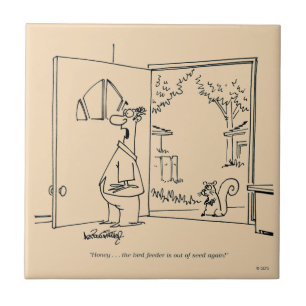 Leere Vogel-Zufuhr 2 Fliese