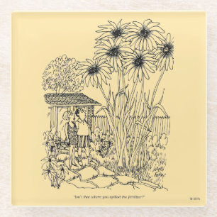 Leere Vogel-Zufuhr Glasuntersetzer