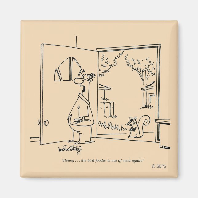 Leere Vogelzuführung 2 Magnet (Vorne)