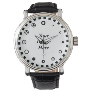 Leere Vorlage (binäre Seite) von Kenneth Yoncich Armbanduhr