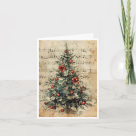 leere Weihnachtsbaumkarte Karte