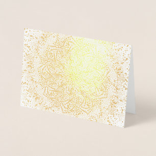 Leere Weihnachtsgrußkarte aus Goldfolie Folienkarte