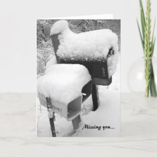 Leerer Briefkasten Karte