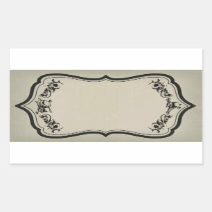 Leerer Halloween-Glas-Aufkleber-Aufkleber mit den Rechteckiger Aufkleber