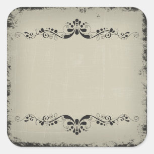 Leerer Halloween-Glas-Aufkleber-Aufkleber Quadratischer Aufkleber