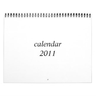 Leerer Kalender 2011