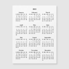 Leerer Kalender 2023 Magnetkarte