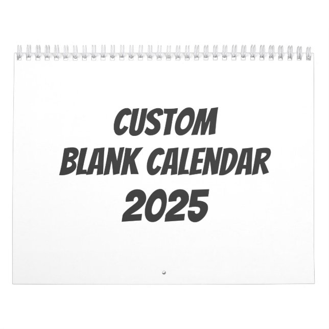 Leerer Kalender 2025 mit Feiertagen (Titelbild)