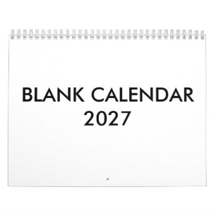 Leerer Kalender für 2027