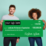 Leerer Karo für Gewinnspiele, Preise, Wohltätigkei Poster<br><div class="desc">Ein großer Karo für Auszeichnungen und Werbegeschenke. Wenn Ihr Unternehmen für eine gemeinnützige oder eine Wohltätigkeit spendet,  können Sie diese Karo-Vorlage verwenden. 1) Ihr Logo hochladen 2) Füllen Sie alle Textinformationen aus 3) Optional - Sie können die Hintergrundfarbe und die Größe ändern</div>