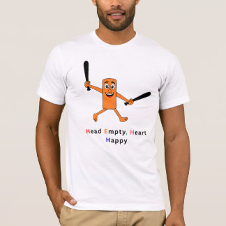 Leerer Kopf, glückliches Herz - Lustiges Grafik-T- T-Shirt