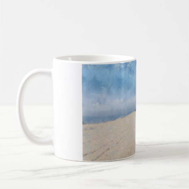 Leerer Strand in Virginia Kaffeetasse (Links)