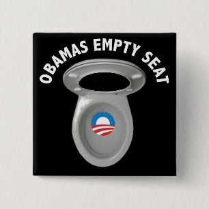 Leerer Stuhl Obama - Toilette Seat Button