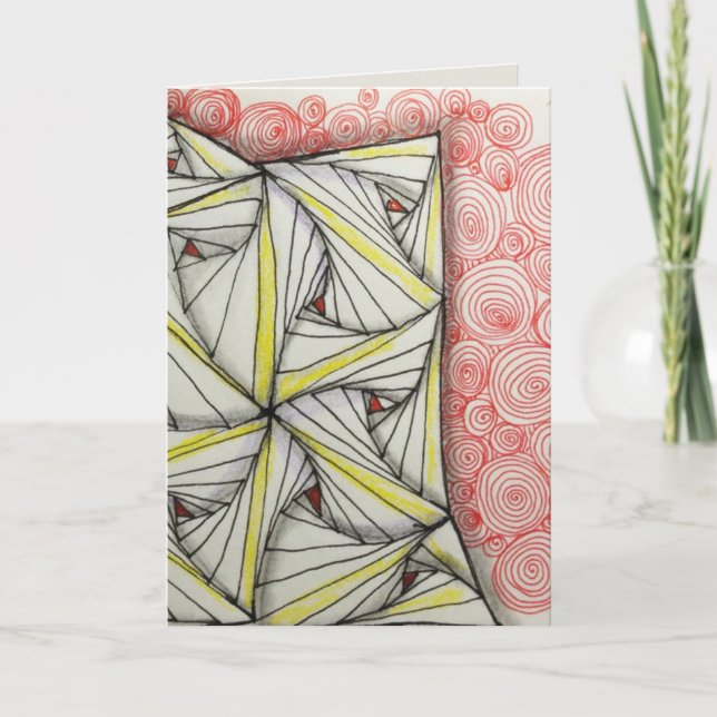 Leeres 12x18 glatte Gruß-Karte - ursprüngliche Dankeskarte (Vorderseite)