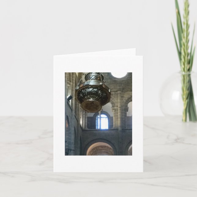 Leeres Anmerkung Karten-/Caminode Santiago Karte (Vorderseite)