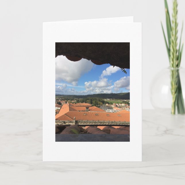 Leeres Anmerkung Karten-/Caminode Santiago Karte (Vorderseite)