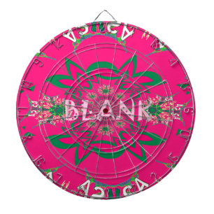 Leeres Baby Lebhaftes Rosa Florales Lila Schattier Dartscheibe