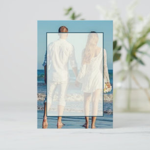 Leeres Budget Foto Hochzeit  Einladung