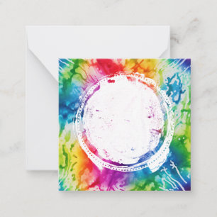 *~ LEERES DIY-Tie-Dye-Inspire-AP62-Notizkarte Mitteilungskarte