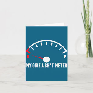 Leeres Gib Meter Herren Slogan Design Karte