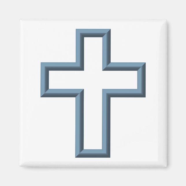 Leeres Kreuz Magnet (Vorne)