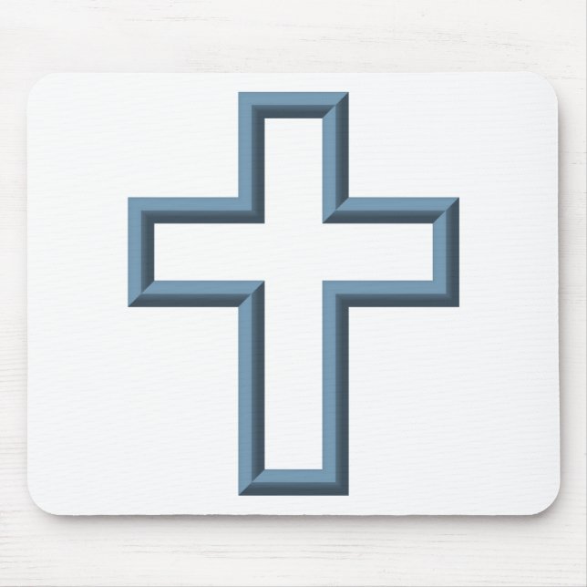 Leeres Kreuz Mousepad (Vorne)