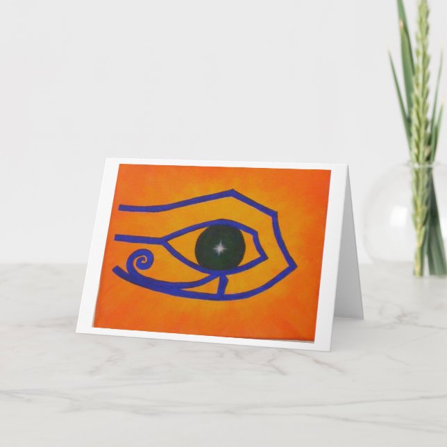 Leeres Notecard "Auge von Ra " Karte (Vorderseite)