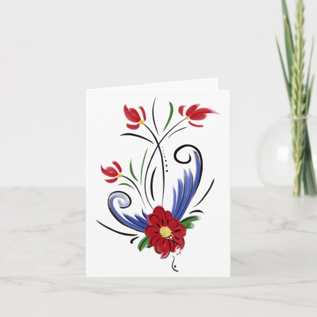 Leeres Notecard Dankeskarte (Vorderseite)