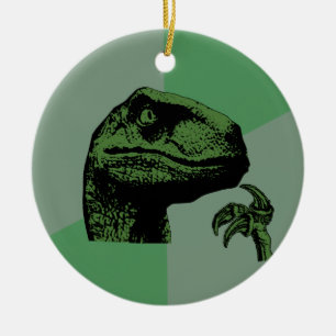 Leeres Philosoraptor Keramikornament