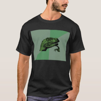 Leeres Philosoraptor Meme Shirt - Dunkelheit