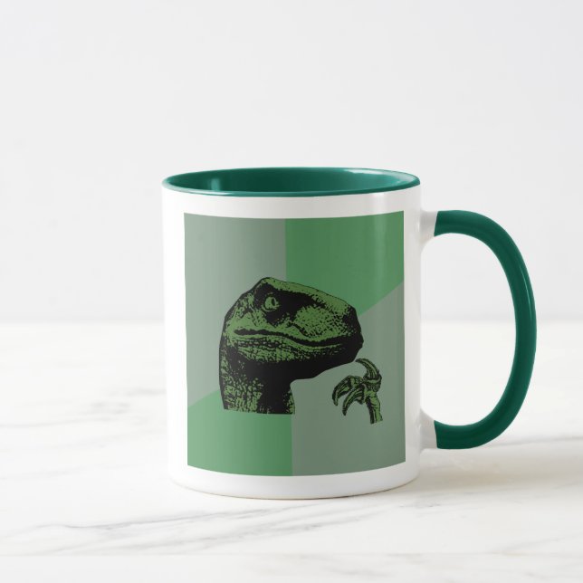 Leeres Philosoraptor Tasse (Rechts)