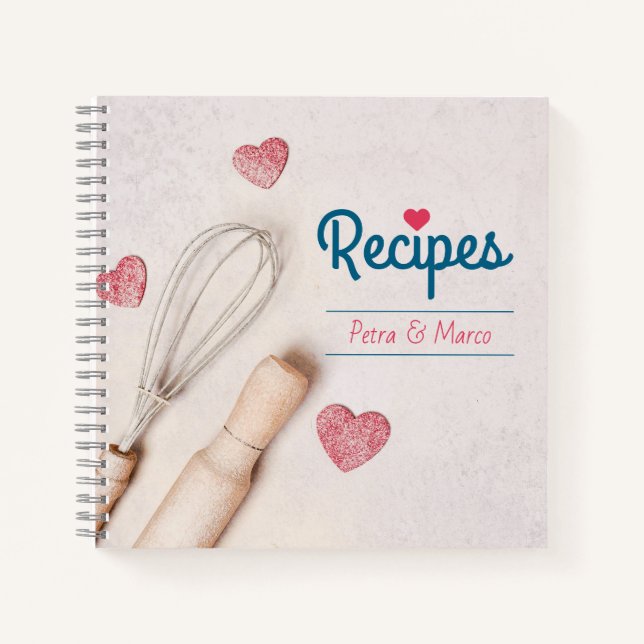 Leeres Rezept Buch für Paare (Vorderseite)