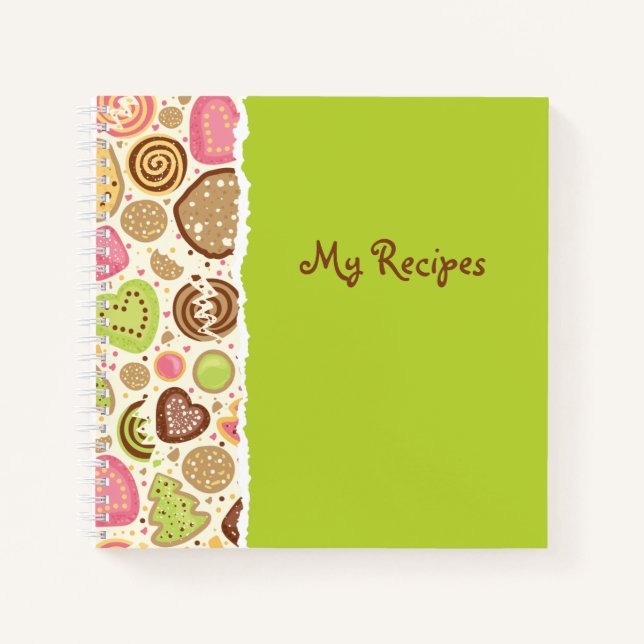 Leeres Rezept-Notebook zum Einschreiben Notizbuch (Vorderseite)