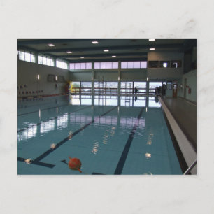 Leeres Schwimmbad Postkarte
