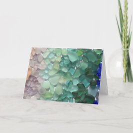 Leeres Seeglasgruß-Karten Karte