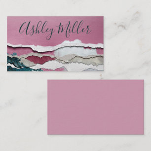 Leerfarbe und Papierbetriebskarte Visitenkarte