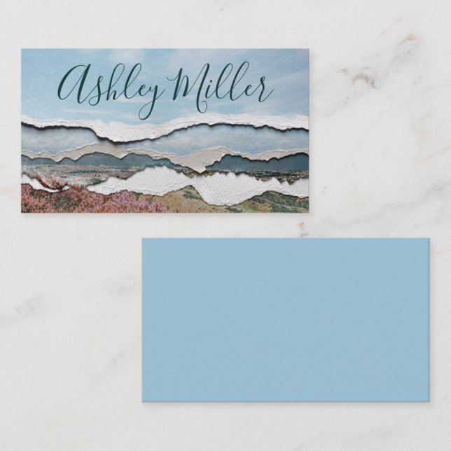 Leerfarben und Papierkorb-Visitenkarte Visitenkarte (Vorne/Hinten)