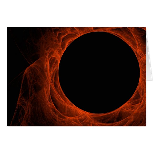 Leerkarte mit Hintergrund des Fraktal Designs (Vorderseite (Horizontal))