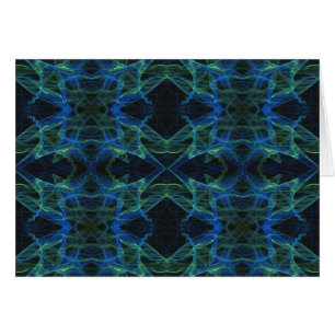 Leerkarte mit Hintergrund des Fraktals