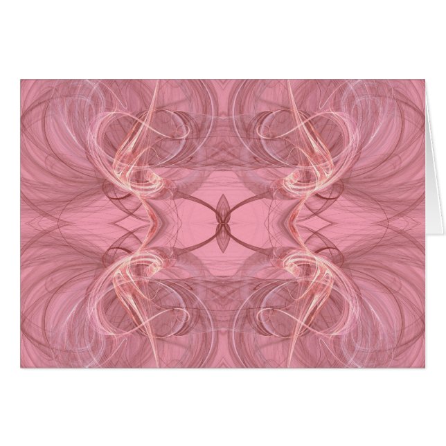 Leerkarte mit Hintergrund des Fraktals (Vorderseite (Horizontal))