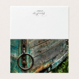 Leermerkkarte - Grünes Boot