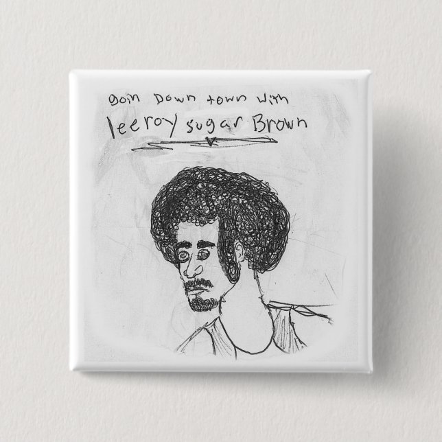 Leeroy Zucker Brown Button (Vorderseite)