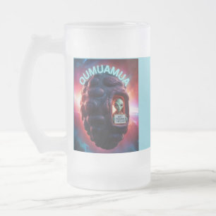 Leerraumzähler von Mumuamua, nur durch Alien Mattglas Bierglas