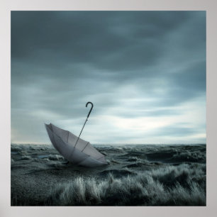 Leerseiten während des Fluges Poster