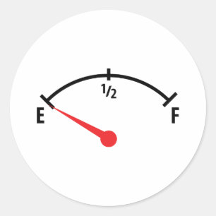 Leertankschiff Runder Aufkleber