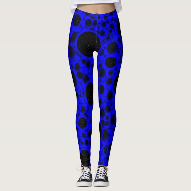 Leertaste - Blau Leggings (Vorderseite)