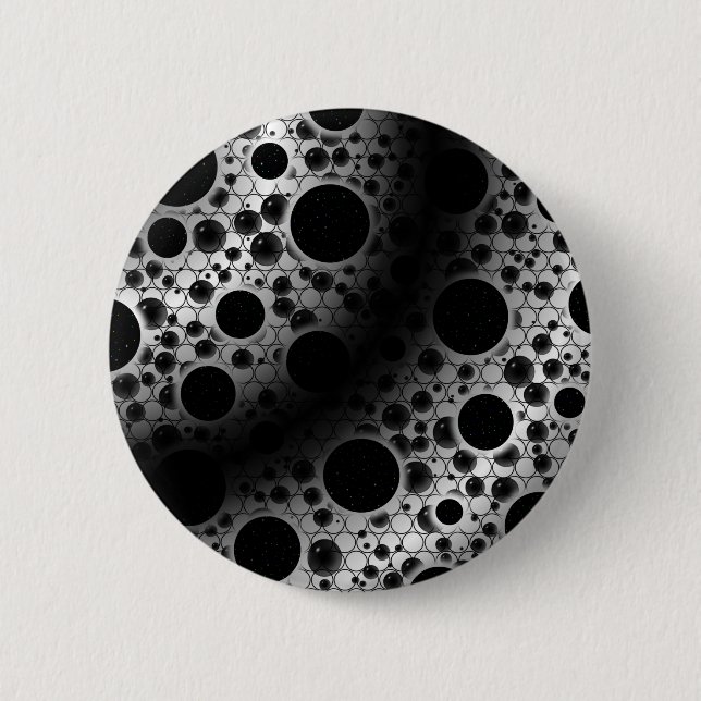 Leertaste - Weiß/Schwarz Button (Vorderseite)