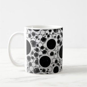 Leertaste - Weiß/Silber Kaffeetasse