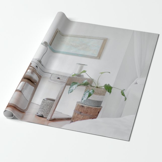 LEERTER SCHREIBTISCH IN DER NÄHE GESCHENKPAPIER (Ungerollt)